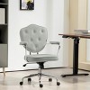 GlasFlength Task and Office Chairs Adjustable Office Chair Ergonomic Swivel Chair Computer Arm Chair for Long Sitting, Gray, 24.8"*24.2"*39.8" - 4 of 4