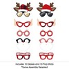 Big Dot of Happiness Jolly Santa Claus Glasses - Paper Card Stock Christmas Party Photo Booth Props Kit - 10 Count - 3 of 4