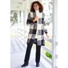 Woman Within Women's Plus Size Jacquard Open Front Duster Sweater - image 4 of 4