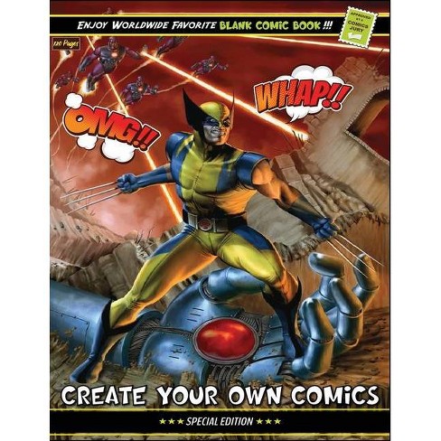 Create Your Own Comics By Action Blank Comic Books Paperback Target
