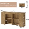 Tribesigns Console Table with Storage, 63" Farmhouse Wooden Entryway Sofa Table, Heavy Duty Console Cabinet for Living Room, Hallway, Entrance, Brown - 2 of 4