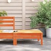 vidaXL Patio Footstool Wax Brown Solid Wood Pine - 3 of 4