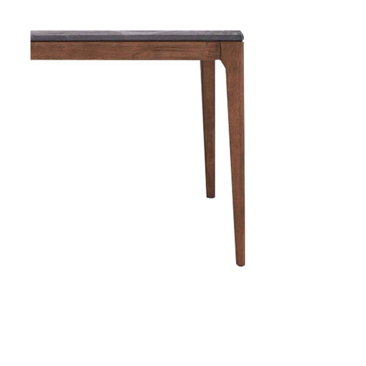 63" Bevis Dining Table Engineered Stone Top Walnut Finish - Acme Furniture - thumbnail 5