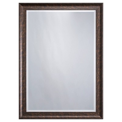 Decorative Wall Mirror with Beveled Edge Brown - Yosemite Home Decor