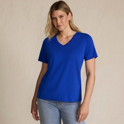 Lands' End Women's Relaxed Supima Cotton T-Shirt