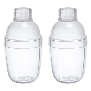 Unique Bargains Removable Acrylic Boba Tea Cocktail Shaker with Scales 2 Pcs - 1 of 4