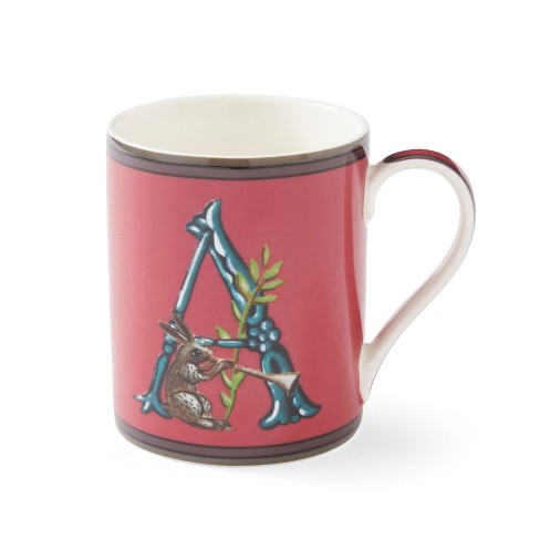 Spode Kit Kemp Alphabet Mug - Letter N, 12 Oz Fine China, Dishwasher Safe, Stylish Pattern, Gift For Home Or Office