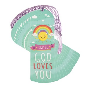 Dicksons Smile Mint Green 6 x 2 Inch Cardstock Keepsake Tassels Bookmarks Pack of 12 - 1 of 4