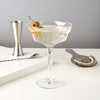 Viski Faceted Martini Glasses Set of 2 - Crystal Cocktail Coupes - 10 oz - 2 of 4