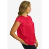 Jessica London Women's Plus Size Satin Blouse - 4 of 4