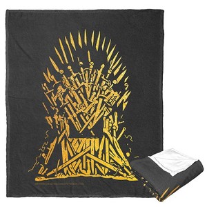 Warner Bros. Game Of Thrones Golden Throne Silk Touch Throw Blanket 50x60 Inches - 1 of 4