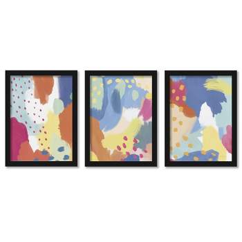 (Set of 3) Primary Color Play by Mary Urban Framed Triptych Wall Art Set - Americanflat