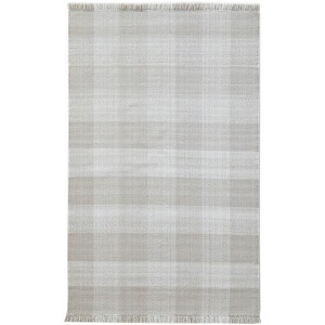 Obeetee Layla Gingham Flatweave Contemporary Indoor/Outdoor Area Rug - 1 of 1