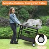 Sturdy Steel Outdoor Grill Cart with Great Carrying Capacity, Multi-Function Design for BBQ Prep, Grilling, and More - 4 of 4