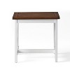 MOEPISY Outdoor Patio End Table Brown White - 2 of 4
