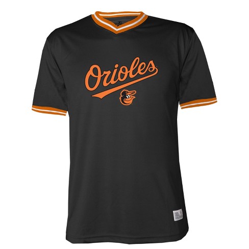 MLB Baltimore Orioles Men's Short Sleeve V-Neck Jersey - L