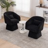 Dolonm Rotating Leisure Chair with Armrests, Made of Chenille Fabric and Equipped with Cushions, Suitable for Living Rooms and Bedrooms - 2 of 4