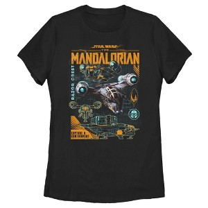 Women's Star Wars The Mandalorian Razor Crest Capture and Containment T-Shirt - 1 of 4