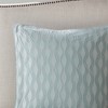 LIVN CO. 200TC Cotton Seafaom Blue Embroidered Euro Sham - 4 of 4