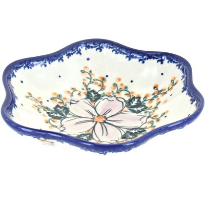 Blue Rose Polish Pottery Dusty Rose Small Daisy Bowl