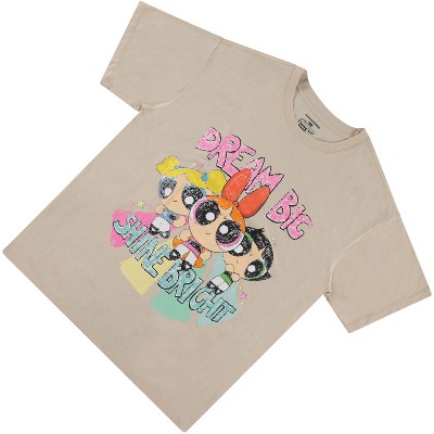 The Powerpuff Girls Ladies Powerpuff Girls Classic T-Shirt - Powerpuff Fitted Classic T-shirt - Blossom Bubble and Buttercup Shirt (Light Pink, Small) — фото 6