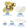 Unique Bargains Zinc Alloy Magnetic Floor Door Stop with Self Adhesive and Screw Mount - 3 of 4