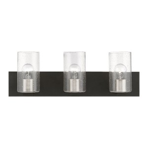 Livex Lighting Zurich 3 - Light Vanity in  Black/Brushed Nickel - 1 of 4