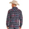 Men's Aztec Brushed Jacquard Zip Up Jacket - Rock & Roll Denim L - 2 of 3