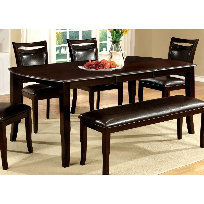 Burton&#160;Rounded Wooden Extendable Dining Table Espresso - miBasics, 3 of 5