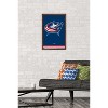 Trends International NHL Columbus Blue Jackets - Logo 21 Framed Wall Poster Prints - 2 of 4