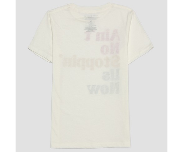 Lyric Culture Kids' Short Sleeve Ain't No Stoppin' Us Now T-Shirt - Light Milk White S