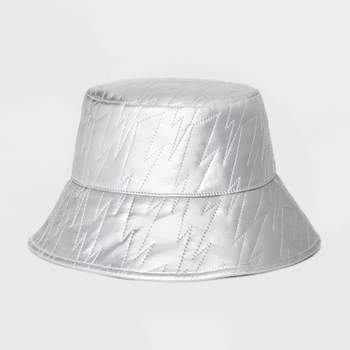 Shiraleah Black Quilted Nylon Bucket Hat : Target