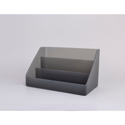 Plastic Desktop Organizer Large Dark Gray - Made By Design™