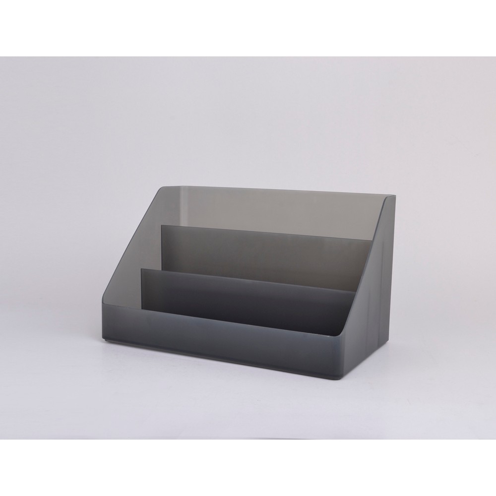 Plastic Desktop Organizer Large Dark Gray - Made By Design