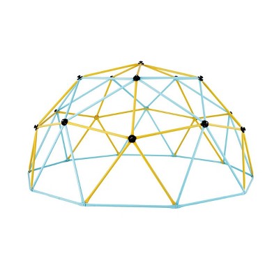 INFURNIC Baby Activity Gyms 10FT Geometric Dome Climber for Kids with Climbing Grip and Easy Assembly, Multicolor, 41.91"*11.6"*6.87"
