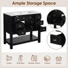 Okak Modern Freestanding Bathroom Vanity with Sink Combo,Solid Wood Bathroom Storage Cabinet with 4/6 Drawers & Bottom Shelf - 3 of 4