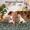 Floral Washable Area Rug Vintage Large Rugs for Living Room Soft Non-Slip Carpet - 4 of 4