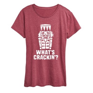 Women's - Instant Message - Whats Crackin Short Sleeve Graphic T-Shirt - 1 of 4
