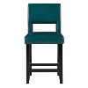 24" Vega Counter Height Barstool Hardwood - Linon - 3 of 4