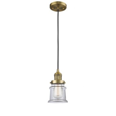 Canton - 1 Light Cord Hung Mini Pendant In Industrial Style-10 Inches Tall and 5.25 Inches Wide