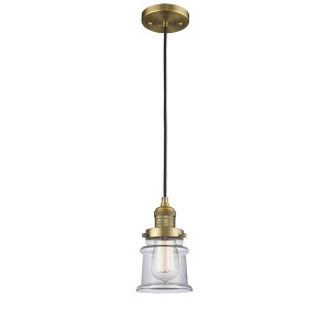 Canton - 1 Light Cord Hung Mini Pendant In Industrial Style-10 Inches Tall and 5.25 Inches Wide - 1 of 1