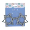 Hallmark Blue Stone Star of David Hoop Earrings - 4 of 4