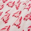Transpac Fabric Candy Cane Hearts Apron Skirt Multicolor Kitchen Textiles for Holiday Cooking and Entertaining Gifts - 3 of 3