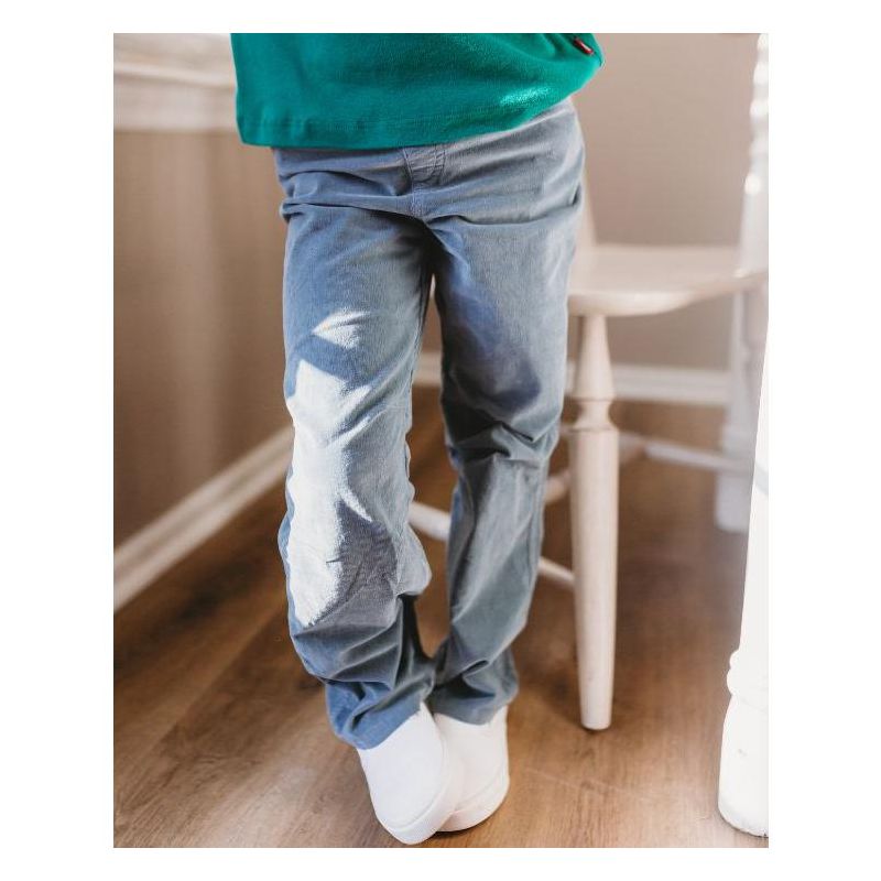 City Threads USA-Made Boys Soft Stretch Cord Pants With Knee Articulation - Contrast Stitch, 3 of 6