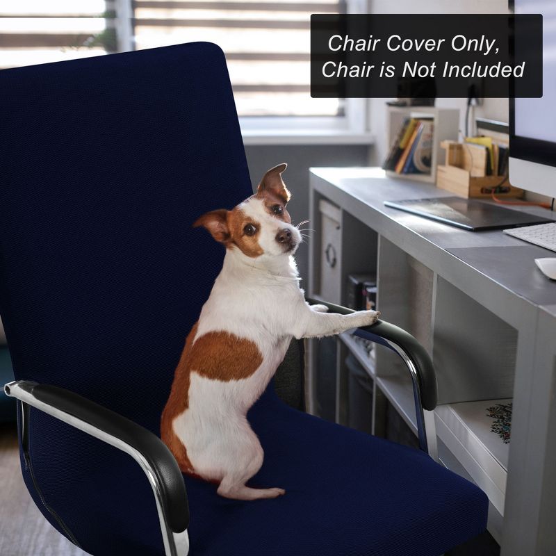 PiccoCasa 1 Pc Stretch Office Chair Cover Armchair Protector, 4 of 6