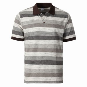 Gioberti Men's Club Stripe Polo Shirt - Short Sleeve, Regular Fit, Yarn Dye - 1 of 4