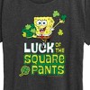 Women's - SpongeBob Squarepants - Luck Of The Square Pants Short Sleeve Graphic T-Shirt - 2 of 4