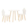 Buzz & Bloom Kids 3-Piece Wood Cloud-Shaped Table and Chairs Set - 2 of 4
