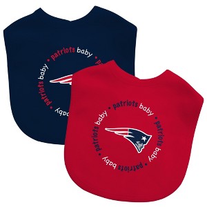 BabyFanatic Officially Licensed Unisex Baby Bibs 2 Pack - NFL New England Patriots - 1 of 4