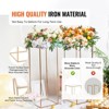 VEVOR 10PCS 31.5inch High Wedding Flower Stand, With Acrylic Laminate,Metal Vase Column Geometric Centerpiece Stands, Gold Rectangular Floral Display - 4 of 4